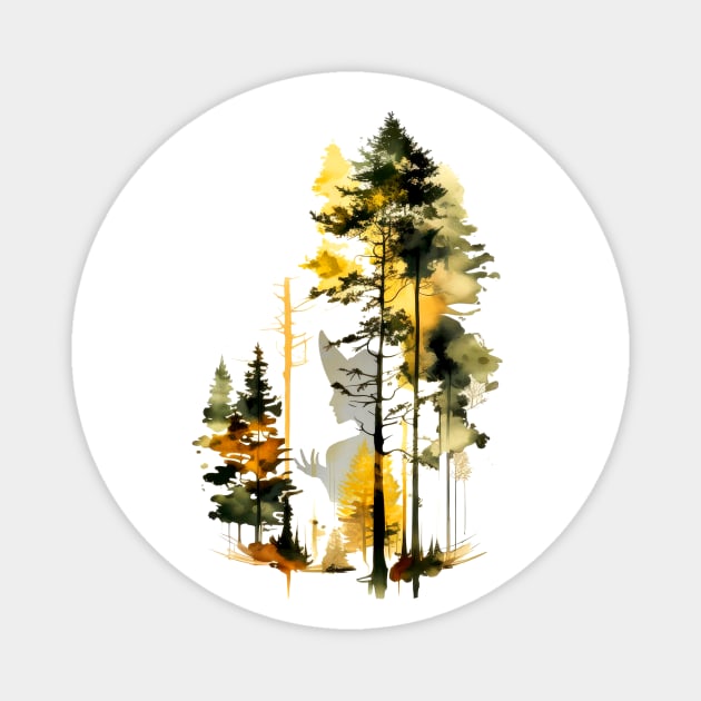 Forest art Magnet by Alraziq